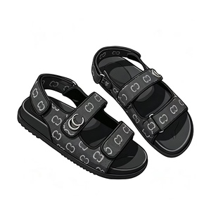 Chaussons plats haut de gamme pour hommes, vente en gros, sandales de plage à semelle souple pour l'extérieur, chaussures décontractées de marche de haute qualité - Product Image 3