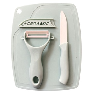 Cheap <strong>Ceramic</strong> Fruit <strong>Knife</strong> <strong>Set</strong> with Cutting Board Promotion Gift - Product Image 2