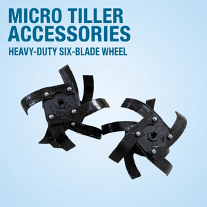 Micro-tiler : Motoculteur rotatif pour ameublir et retourner la terre. Lame à six pans PICUSGD03, démarrage par tirette, sans alimentation électrique, pour une utilisation facile - Product Image 2