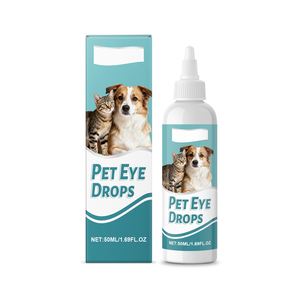 Removedor de Manchas de Lágrimas para Perros y Gatos, Glicerina, Pantenol, Natrio PCA, Alivia la Picazón en los Ojos, Limpieza Suave, <span class=keywords><strong>Gotas</strong></span> Oftálmicas para Mascotas con Lanosterol - Product Image 1