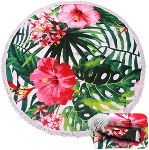 Chất lượng cao tùy chỉnh sợi nhỏ bãi biển khăn vòng in Polyester nén để sử dụng nhà cho người lớn của ngày hè - Product Image 1