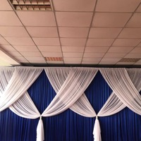10*20 feet wedding church stage drapery decoration backdrop curtains