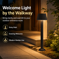 Lampe LED anti-UV pour jardin, lumière blanche chaude 3000K, éclairage paysager extérieur, LED 12W à économie d'énergie pour hôtel, jardin, allée