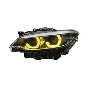BMW 2 serisi için SJC otomobil parçaları LED farlar M2 F22 2014 2019-modifiye LED far aydınlatma çift renkli Drls ön ışıkları - Product Image 4