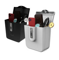 Boîte de sécurité extérieure étanche avec serrure à code, coffre personnel portable avec câble, rangement de plage, serrure à code à 3 chiffres