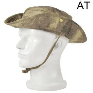 Sombrero Táctico de Ala Ancha para Exteriores, Estilo Boonie, Camuflaje, Transpirable, para la Selva, con Ojales y Cordón, Hecho de Nailon, Poliéster y Algodón - Product Image 6