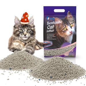 Commercio all'ingrosso di prodotti per animali domestici senza polvere naturale facile da pulire lettiera per <span class=keywords><strong>gatti</strong></span> <span class=keywords><strong>turchi</strong></span> Bentonite 1kg di lettiera sfusa senza profumo - Product Image 1