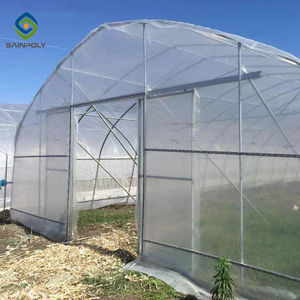 Outdoor commercial greenhouse mushroom container production multispan plastic shed film greenhouse with opening and closing roof