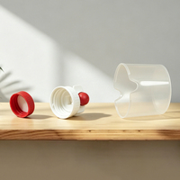 Bouchon à vis en plastique PP personnalisé pour détergent liquide, avec gobelet doseur intégré, anti-débordement, pour bouteille de lessive