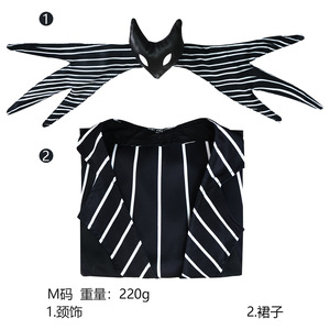 Disfraz <span class=keywords><strong>de</strong></span> Cosplay <span class=keywords><strong>de</strong></span> Anime <span class=keywords><strong>Jack</strong></span> Skellington, traje <span class=keywords><strong>de</strong></span> noche <span class=keywords><strong>de</strong></span> Navidad, vestido <span class=keywords><strong>de</strong></span> rayas negras para mujer, ropa <span class=keywords><strong>de</strong></span> demonio elegante para fiesta <span class=keywords><strong>de</strong></span> Halloween - Product Image 3