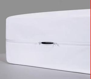 แผ่นรองนอนถักแบบกันน้ำ 100% ระบายอากาศได้ดี พร้อมผ้าคลุมที่นอนแบบมีซิป ป้องกันไรฝุ่นและแบคทีเรีย - Product Image 4