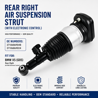 Conjunto de Amortiguador Superior, Pieza de Suspensión para BMW X5 G05, Suspensión Neumática Trasera Derecha, OE 37106869048 37106869024