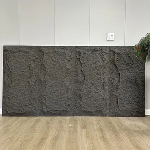 Mevcut iç ve dış mekan PU yapay kültür taş pu işlenmiş taş 3d dekorasyon pu taş duvar paneli