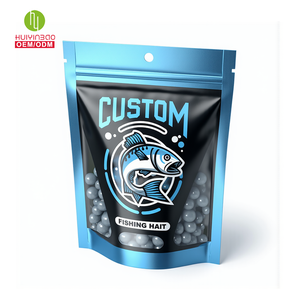 Pochette d'emballage pour appâts de pêche imprimée personnalisée en gros sac de pêche à la traîne en plastique souple refermable sac d'emballage transparent pour leurre de pêche - Product Image 3