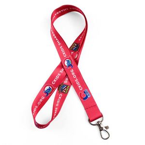 China Promotional Items Custom Teacher Accessories Key Chain Manufacturer Woven Lanyard with logo Printing - Product Image 3