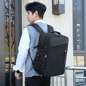 Women's <b>Backpack</b> <b>Large</b> Capacity 36-55L Lightweight Business Travel Bag Solid Color Shoulder Strap - Product Image 2