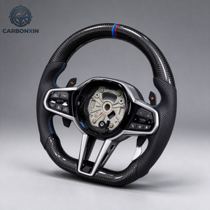 Volante de Fibra de Carbono Personalizado para BMW CS G F F30 F20 F10 E46 M2 M4 M3 M5 G20 G80 E90 E87 E38 F87 G28 G30 G38 G60 G87 X3 X5 - Product Image 5