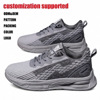 Baskets décontractées tendance et polyvalentes pour hommes, à lacets, en maille respirante, à rayures, semelle souple, confortables et légères