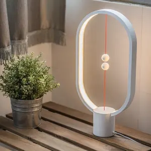Factory Heng Balance lamp Switch on in mid-air Balance Magnetic Warm Eye-Care Lamp LED Night Lights USB Powered Table lamps