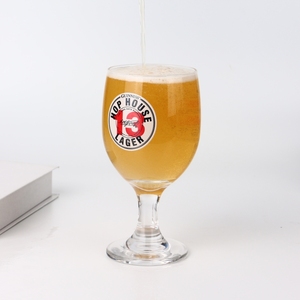 OEM logotipo personalizado 16oz estilo belga tallo tulipán cáliz pinta Weizen Stange clásico Pilsner vasos de cerveza para Lagers IPAs Ales - Product Image 4