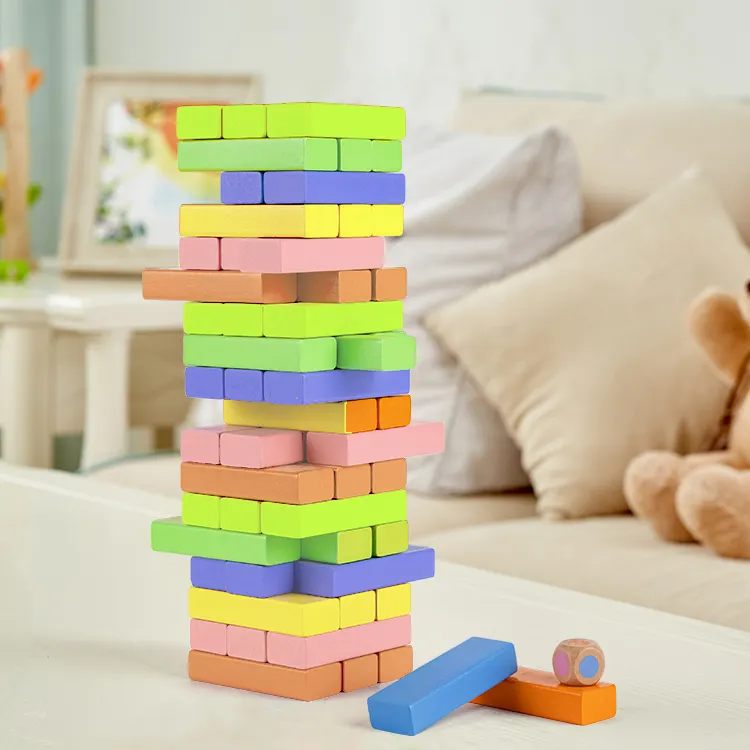 Trò Chơi Domino Đồ Chơi Montessori Xếp Chồng Bằng Gỗ Phát Triển Trò Chơi Thông Minh Đồ Chơi Cho Trẻ Em