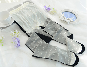 Vente en gros collants transparents en dentelle <span class=keywords><strong>sexy</strong></span> à pois cœur et nœud collants japonais en <span class=keywords><strong>nylon</strong></span> jacquard bas bas bonneterie bon marché - Product Image 6