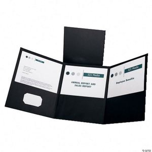 Customize Size Eco-Friendly Recycled Two Pocket A4 Scratchproof Lamination Embossed Debossed Custom Logo Presentation <b>Folder</b> - Product Image 5