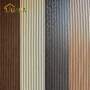 Panneau Mural Acoustique à Lattes en Bois Insonorisant pour Studio d'Enregistrement et Décoration Intérieure - Product Image 6