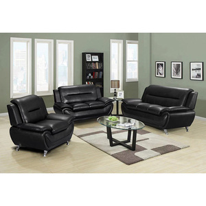 निर्माता पेशेवर कारखाने कार्यालय सोफा सेट यूरोपीयन डिजाइन वाणिज्यिक फर्नीचर लक्जरी चमड़े के सोफे के सोफे पर - Product Image 2