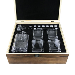 Gran oferta, logotipo personalizado, vaso de whisky transparente, juego de madera, <span class=keywords><strong>accesorios</strong></span> de Bar, decantador de <span class=keywords><strong>vino</strong></span> y whisky, <span class=keywords><strong>accesorios</strong></span> <span class=keywords><strong>para</strong></span> bebidas <span class=keywords><strong>personalizados</strong></span> - Product Image 2