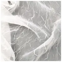 Modischer Organza-Stoff, plissierter Organza-Stoff aus 100% Polyester für Damen