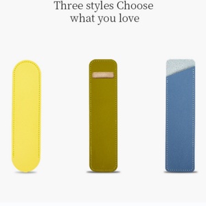 Hot-selling Pu Leather Creative Simple Gift Stationery <b>Box</b> <b>Pen</b> Case Pencil Pouch Sleeve Single <b>Pen</b> Leather Holders for Office - Product Image 2