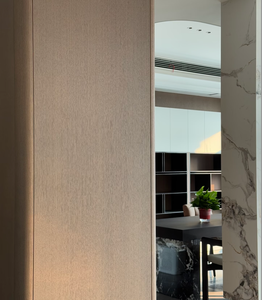 Panneau mural moderne de luxe, texture bois brun clair personnalisée, résistant à l'humidité, pour chambre, salle à manger, extérieur, décoration murale intégrée - Product Image 3