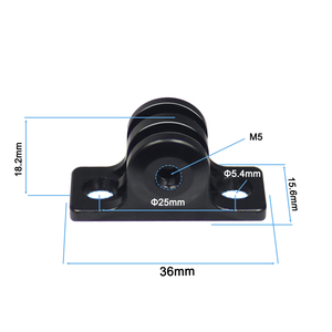 Adaptador de montaje inferior plano de aleación de aluminio FEICHAO con base fija de herramienta para <span class=keywords><strong>Gopro</strong></span> 13 <span class=keywords><strong>11</strong></span> 12 para Insta360 X4 para cámaras de acción OSMO - Product Image 2