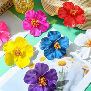 9cm di colore misto hawaiana partito di ibisco fermaglio per <span class=keywords><strong>capelli</strong></span> in schiuma grande fiore accessori per <span class=keywords><strong>capelli</strong></span> per banchetti <span class=keywords><strong>fiori</strong></span> di simulazione <span class=keywords><strong>fiori</strong></span> - Product Image 3
