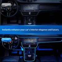 Bande lumineuse froide pour voiture, éclairage d'ambiance LED, fil flexible lumineux, lumière pour interstice de porte, bande de couleur froide, fil simple face 2,3 mm OLIVER