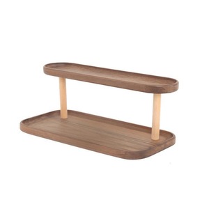 Bureau en bois <span class=keywords><strong>Lego</strong></span> poupée rack cosmétiques parfum étagère <span class=keywords><strong>de</strong></span> <span class=keywords><strong>rangement</strong></span> solide double gâteau dessert présentoir pour chambre salon - Product Image 1