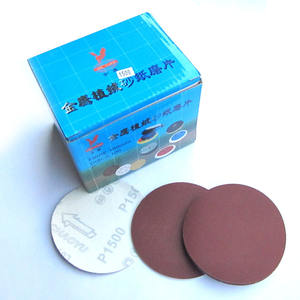 แผ่นขัดทรายแบบมีขนปุย ยี่ห้อโกลเด้นอีเกิล ขนาด 5 นิ้ว ผลิตจากอะลูมินาไฟเบอร์ สำหรับขัดโลหะ บรรจุ 100 ชิ้นต่อกล่อง - Product Image 2