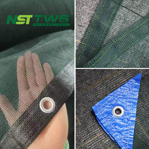 Filet de récolte en monofilament HDPE de couleur verte 80GR avec œillets en aluminium et bâche bleue - Product Image 3