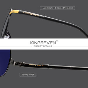 KINGSEVEN Brillen Herren 2021 Polarisierte Sonnenbrillen zum Autofahren für Männer Aluminium Modebrillen Damen Brillen Gafas De Sol Shades 7503 - Product Image 3