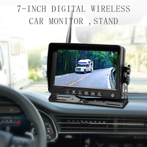 <b>Wireless</b> Solar Battery Backup <b>Camera</b> Monitor Kit Blind Area <b>Reverse</b> Aid System Magnetic Base Mount for Bus Truck YB-<b>Wireless</b>-Sol - Product Image 4