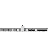 Machines de découpe laser à fibre CNC FINCM à chargement automatique, robustes, 12M, 3 mandrins, 6kW, 12kW, pour la découpe de tubes et la soudure de tubes de grande taille