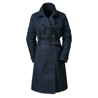 Veste coupe-vent en coton vintage pour homme, style long à simple boutonnage, coupe slim, décontractée, trench-coat, épaisseur standard