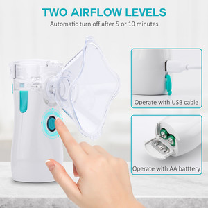 Nebulizzatori a rete silenziosi per <span class=keywords><strong>asma</strong></span>, per bambini, portatili, a ultrasuoni, con certificazione CE - Product Image 4