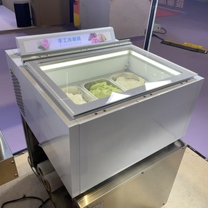 Small Mini 3 Pcs <strong>Ice</strong> <strong>Cream</strong> showcase Gelato <strong>Ice</strong> <strong>Cream</strong> <strong>Freezer</strong> Refrigerated Display Cabinet - Product Image 2