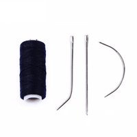 Meilleures ventes : Lot de 4 aiguilles courbées en acier inoxydable (types C/I/J) pour tissage de coton, robustes et durables, pour extensions de cheveux et perruques