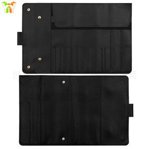 Bolsa de maquillaje elegante y minimalista, paquete de 12 piezas, bolsa portátil para brochas de maquillaje, bolsa de almacenamiento enrollable multifuncional. - Product Image 4