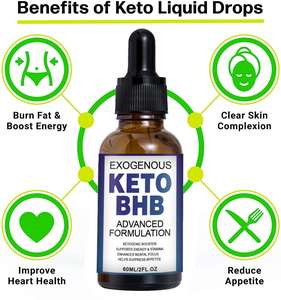 OEM Private Label Keto gocce con BHB chetoni esogeni per Keto dimagrante integratore dietetico chetogenico potenziato bruciagrassi - Product Image 2