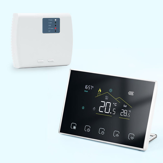 Beca BHT-8000-RF-VA Smart Life App VA Touch Screen Thermostat 24v 220v WiFi Wireless Digital Programmable Temperature for Hotels