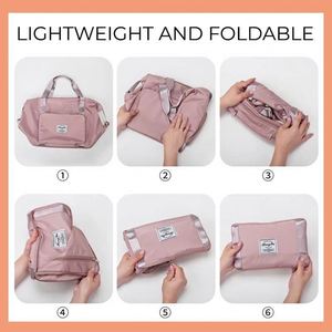 Bolsas de viaje plegables de gran capacidad, bolso de mano impermeable, bolsa de viaje, bolsa de hombro para almacenamiento de gimnasio y Yoga, envío directo - Product Image 2